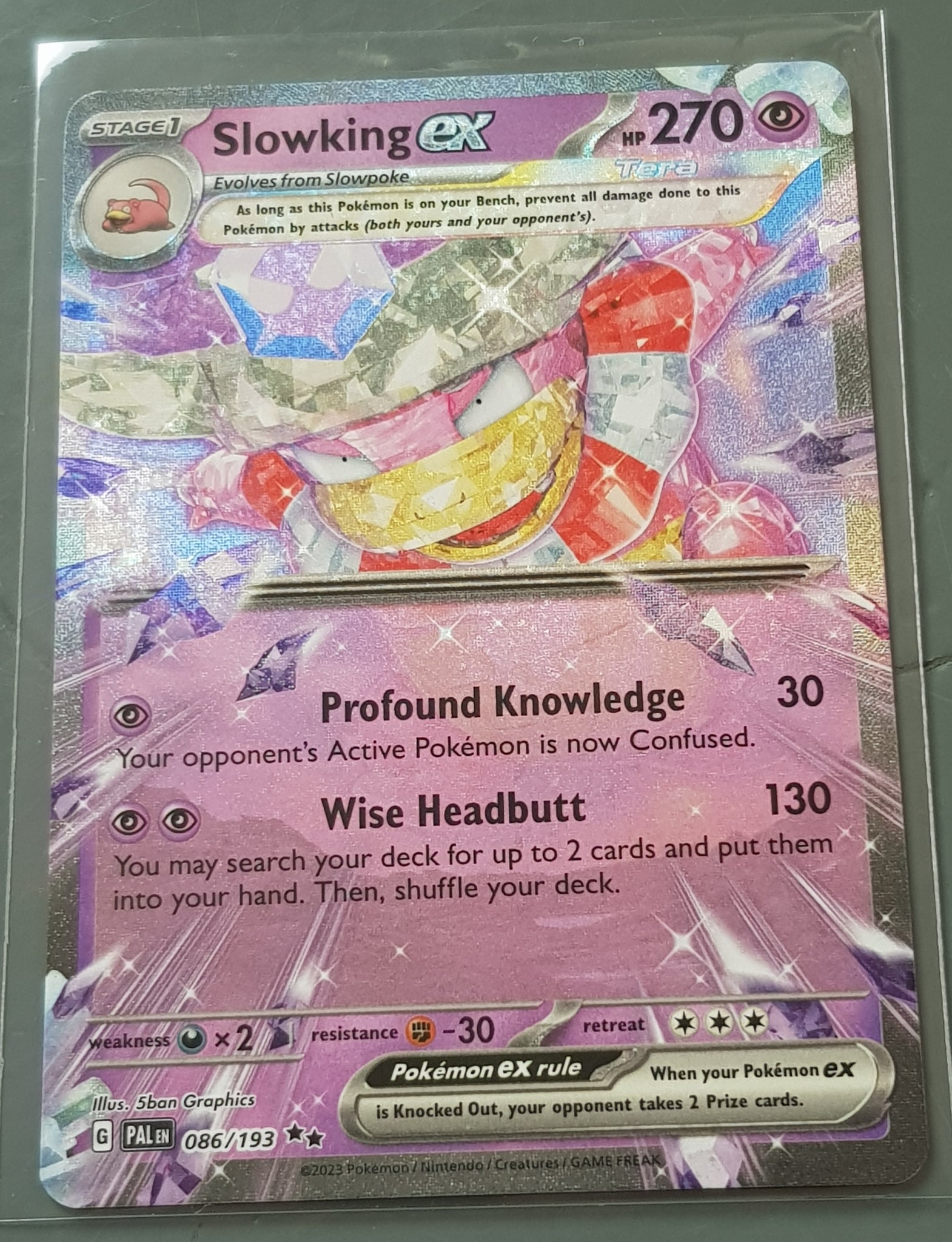 Pokemon Scarlet and Violet Paldea Evolved Slowking Ex #086/193 Holo Tr – Rotterdam Comics