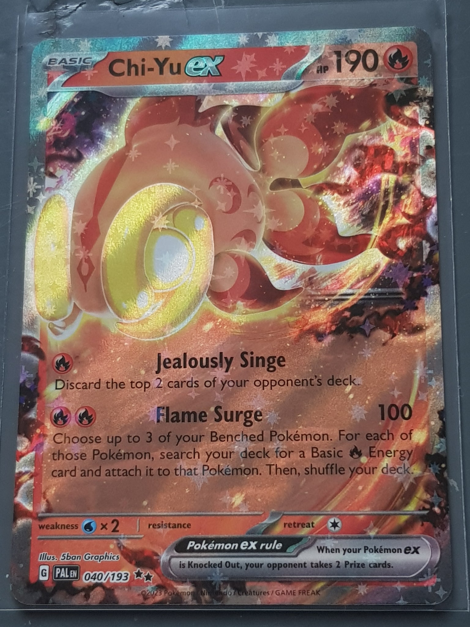scarlet and violet paldea evolved rare cards Pokemon Scarlet and Violet Paldea Evolved Chi-Yu Ex #040/193 Double Ra – Rotterdam Comics