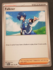 falkner pokemon card Falkner's TM 01 103/141 draw 2 more cards.You may play only 1 Supporter card during your turn. Falkner's Delibird - Pokemon VS