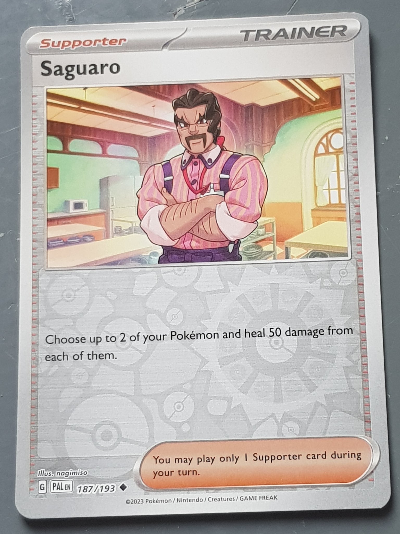 saguaro full art pokemon card Pokemon Scarlet and Violet Paldea Evolved Saguaro #187/193 Reverse Hol – Rotterdam Comics