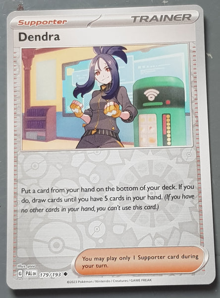 dendra pokemon card price Pokemon Scarlet and Violet Paldea Evolved Dendra #179/193 Reverse Holo –  Rotterdam Comics