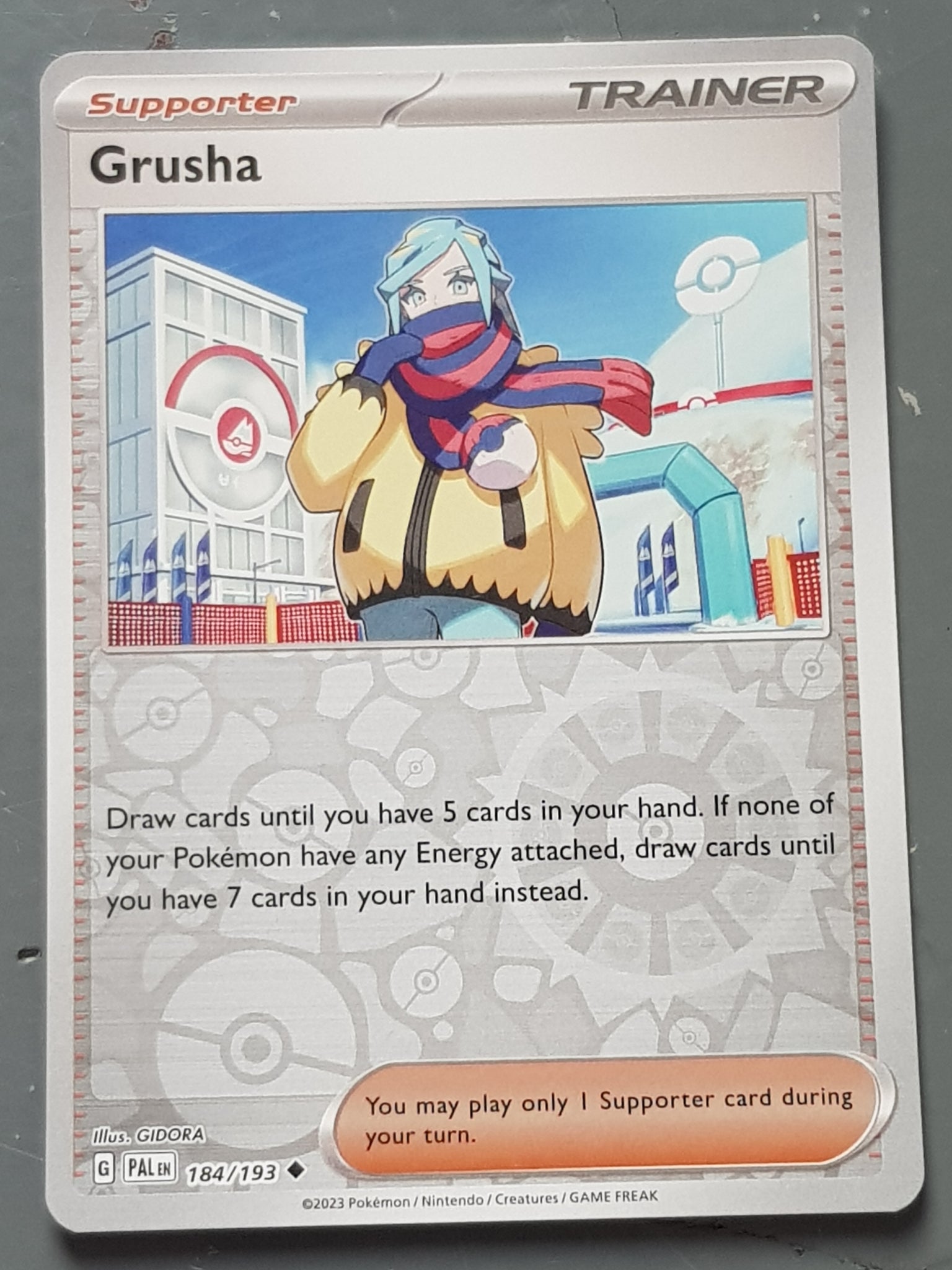 Pokemon Scarlet and Violet Paldea Evolved Grusha #184/193 Reverse Holo – Rotterdam Comics