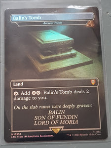 Magic the Gathering Lord of the Rings Ancient Tomb LTC #357 (Extended Art) Foil Trading Card