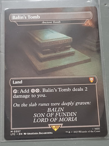 Magic the Gathering Lord of the Rings Ancient Tomb LTC #357 (Extended Art) Trading Card