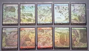 Magic the Gathering Lord of the Rings Middle-Earth Foil Land LTR #272-281 Trading Card Set