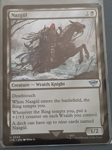 Magic the Gathering Lord of the Rings Nazgul LTR #334 Trading Card