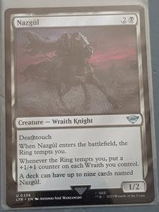 Magic the Gathering Lord of the Rings Nazgul LTR #338 Trading Card