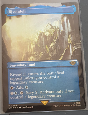 Magic the Gathering Lord of the Rings Rivendell LTR #344 (Borderless) Foil Trading Card