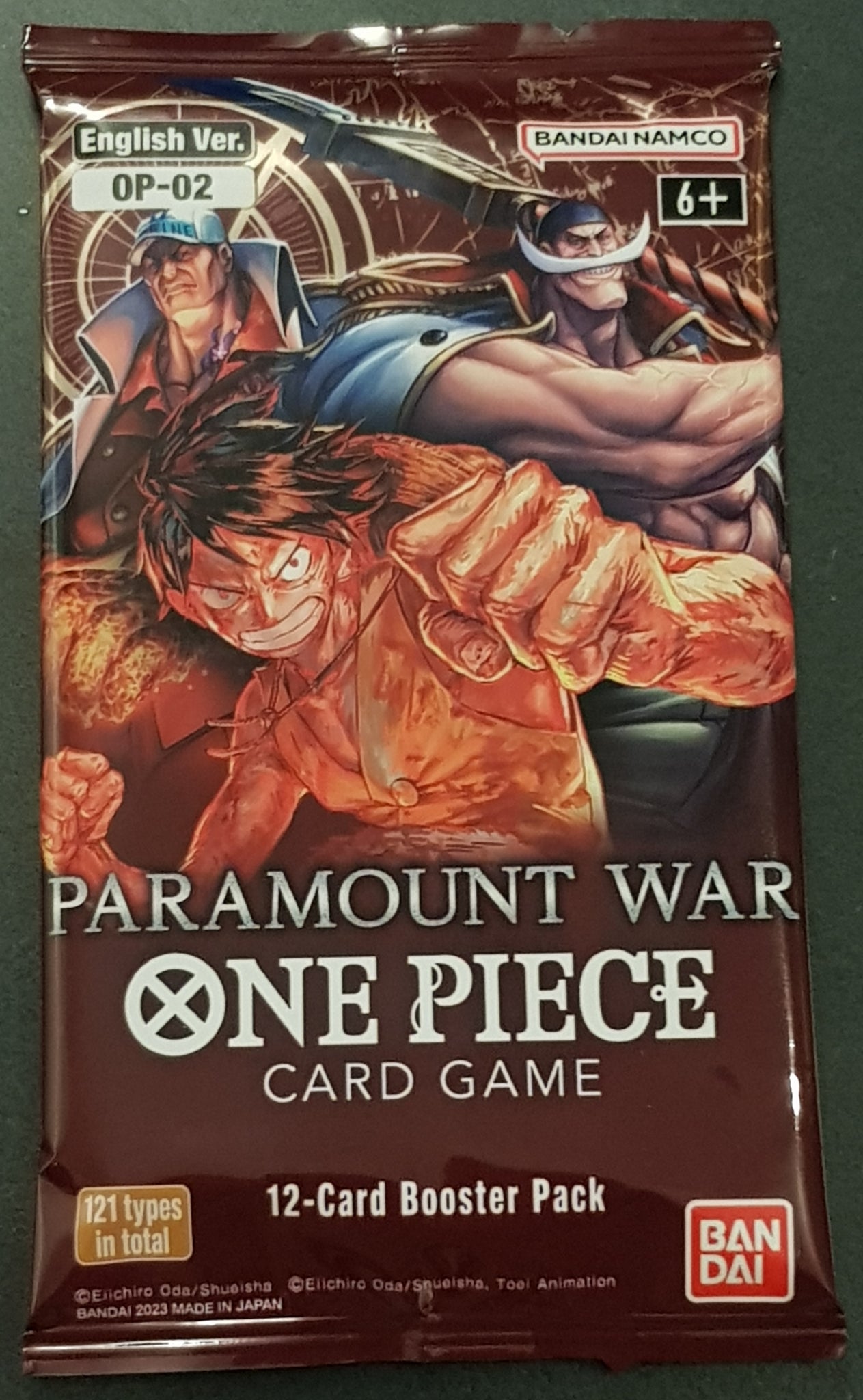 One Piece Card Game OP-02 Paramount War Sealed Booster Pack Rotterdam Comics One Piece Card Game OP-02 Paramount War Sealed Booster Pack Rotterdam Comics