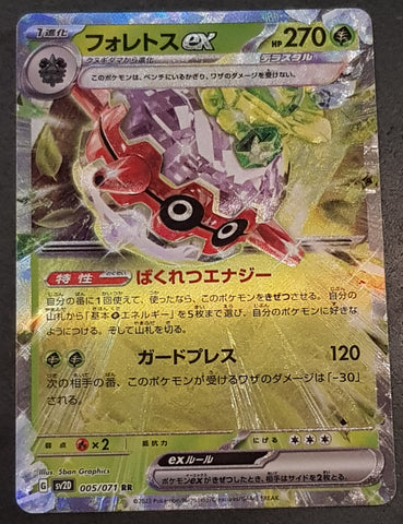 Pokemon Clay Burst Forretress Ex #005/071 Japanese Holo Trading Card