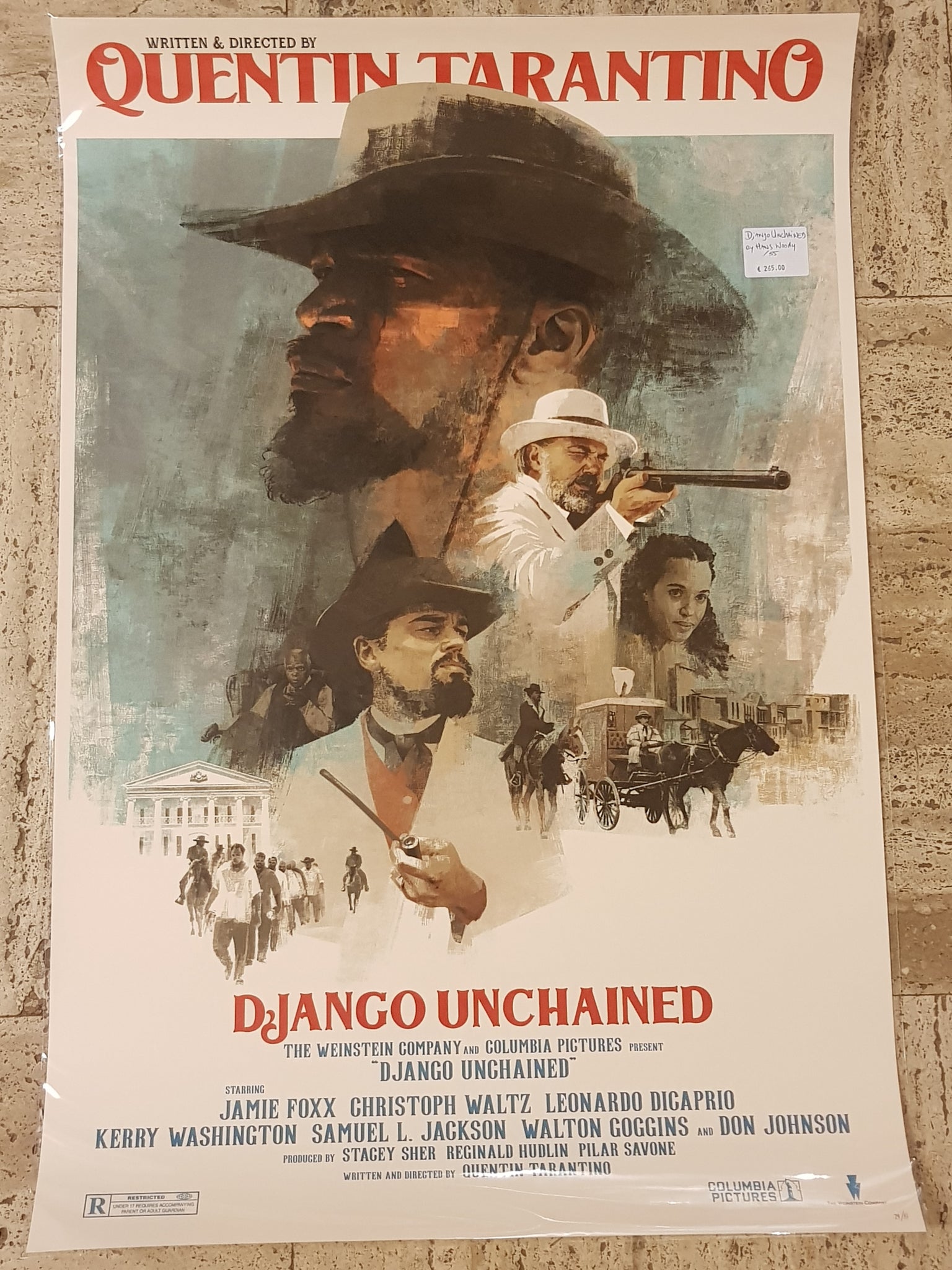 Django Unchained - Hans Woody Limited Edition Screen Print