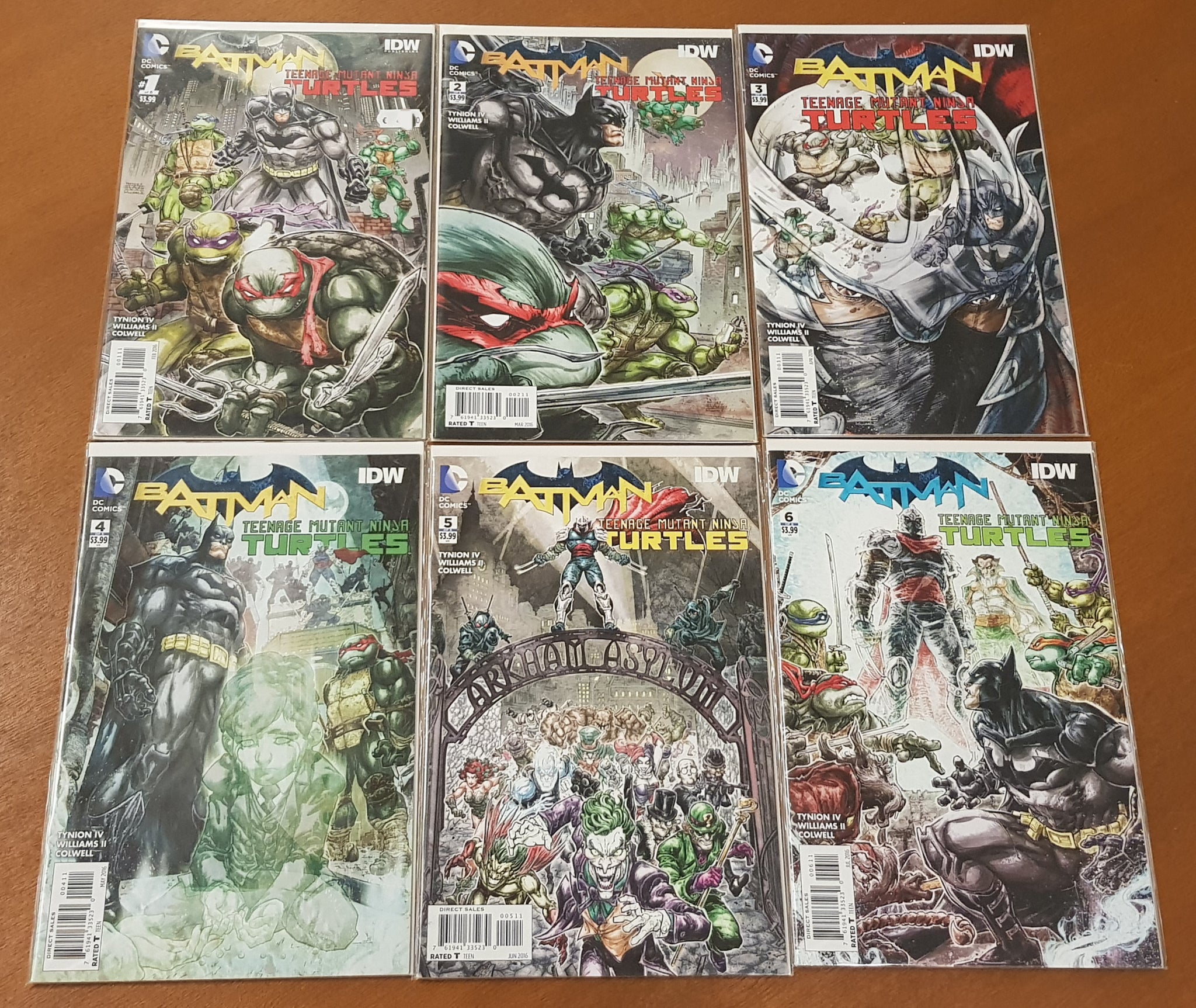 Batman Teenage Mutant Ninja Turtles #1-6 NM-/NM Complete Set