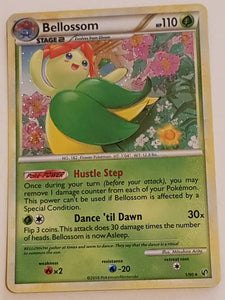 Pokemon Heart Gold Soul Silver Undaunted Bellossom #1/90 Holo Trading Card