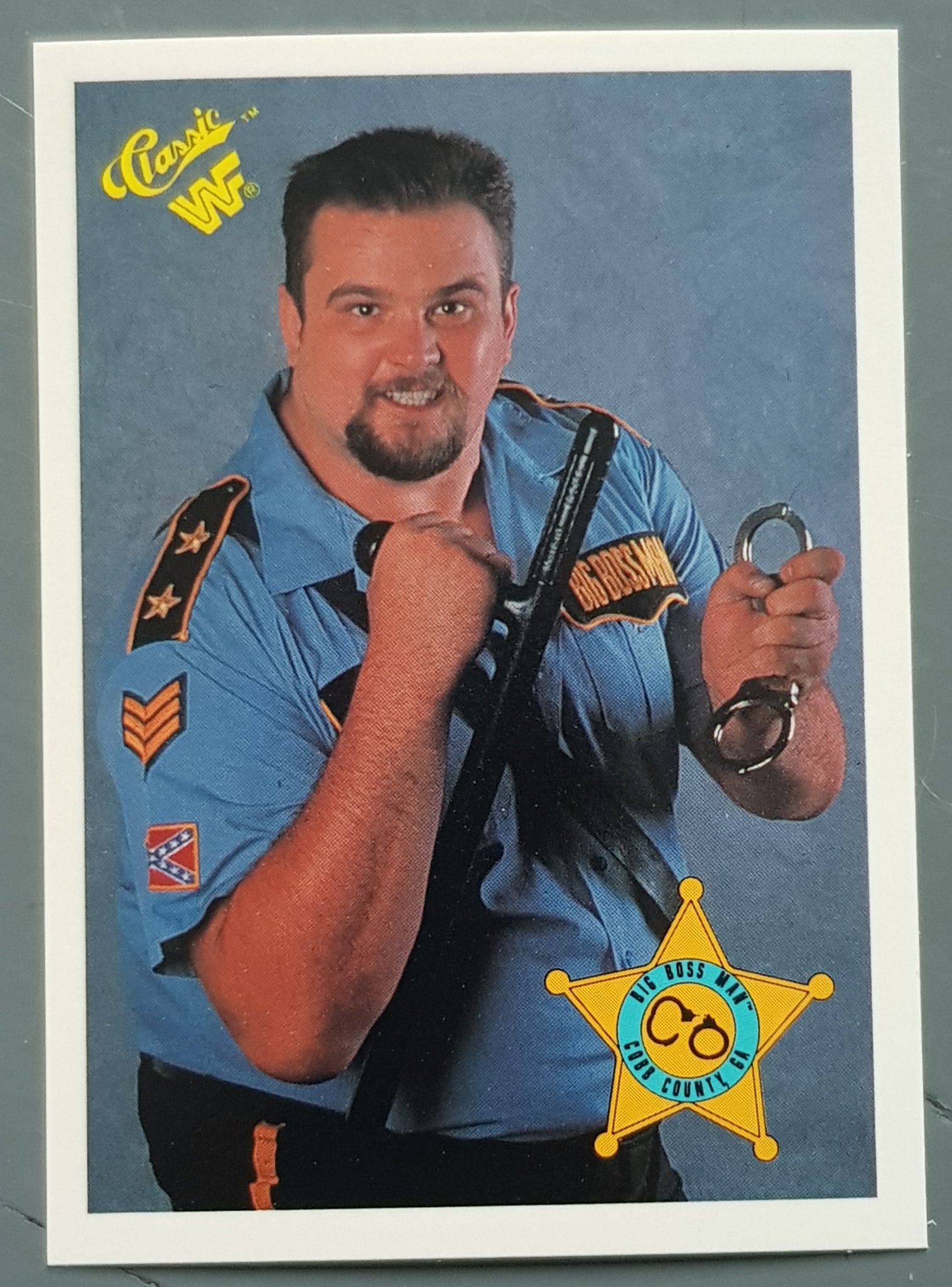 1990 Classic WWF Big Boss Man 103 Trading Card Rotterdam Comics