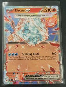 Pokemon Scarlet and Violet Obsidian Flames Eiscue Ex #042/197 Holo Trading Card