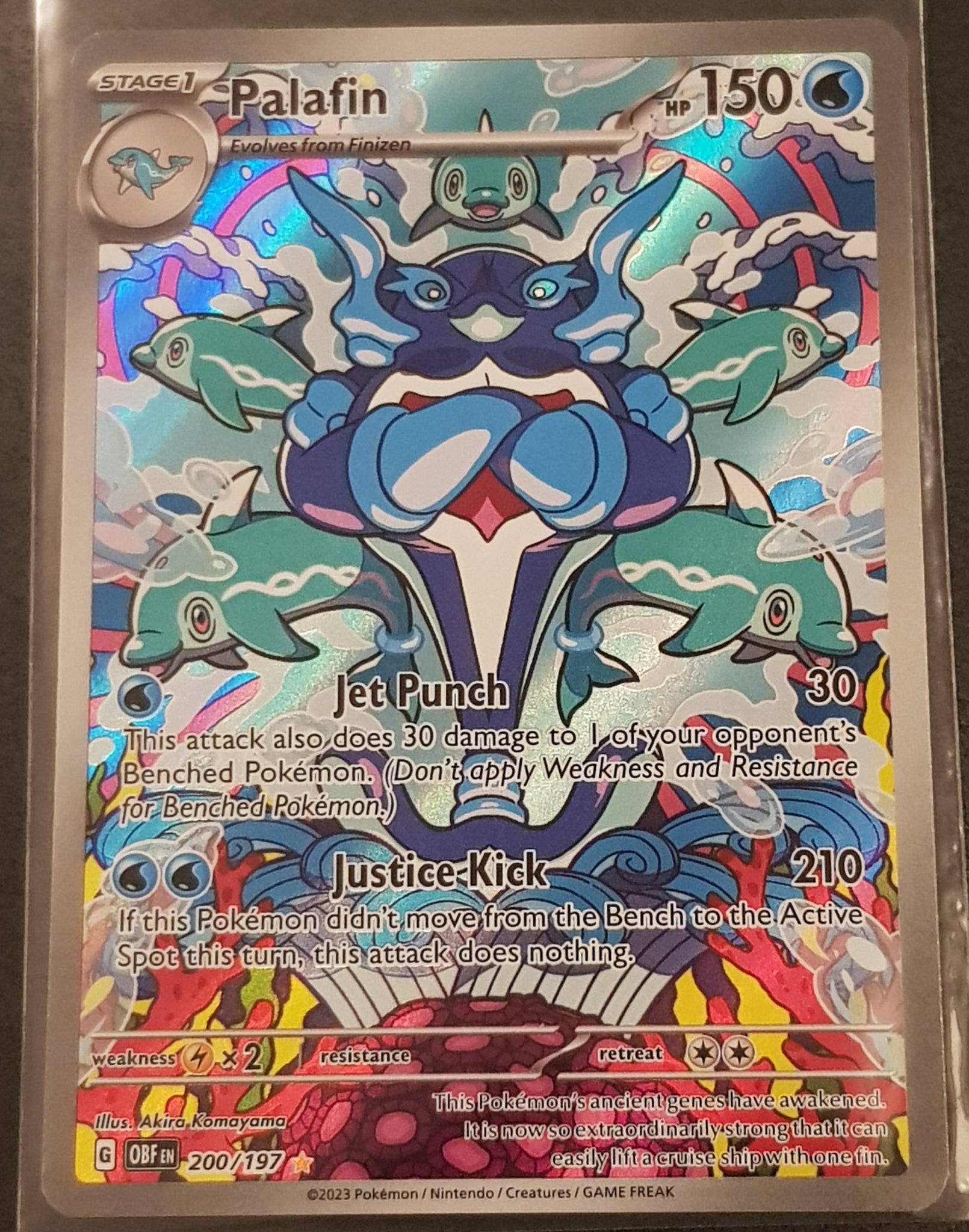 Pokémon Card Paladin 200/197. NEW, (Obsidian Flames) Full Art Holographic !