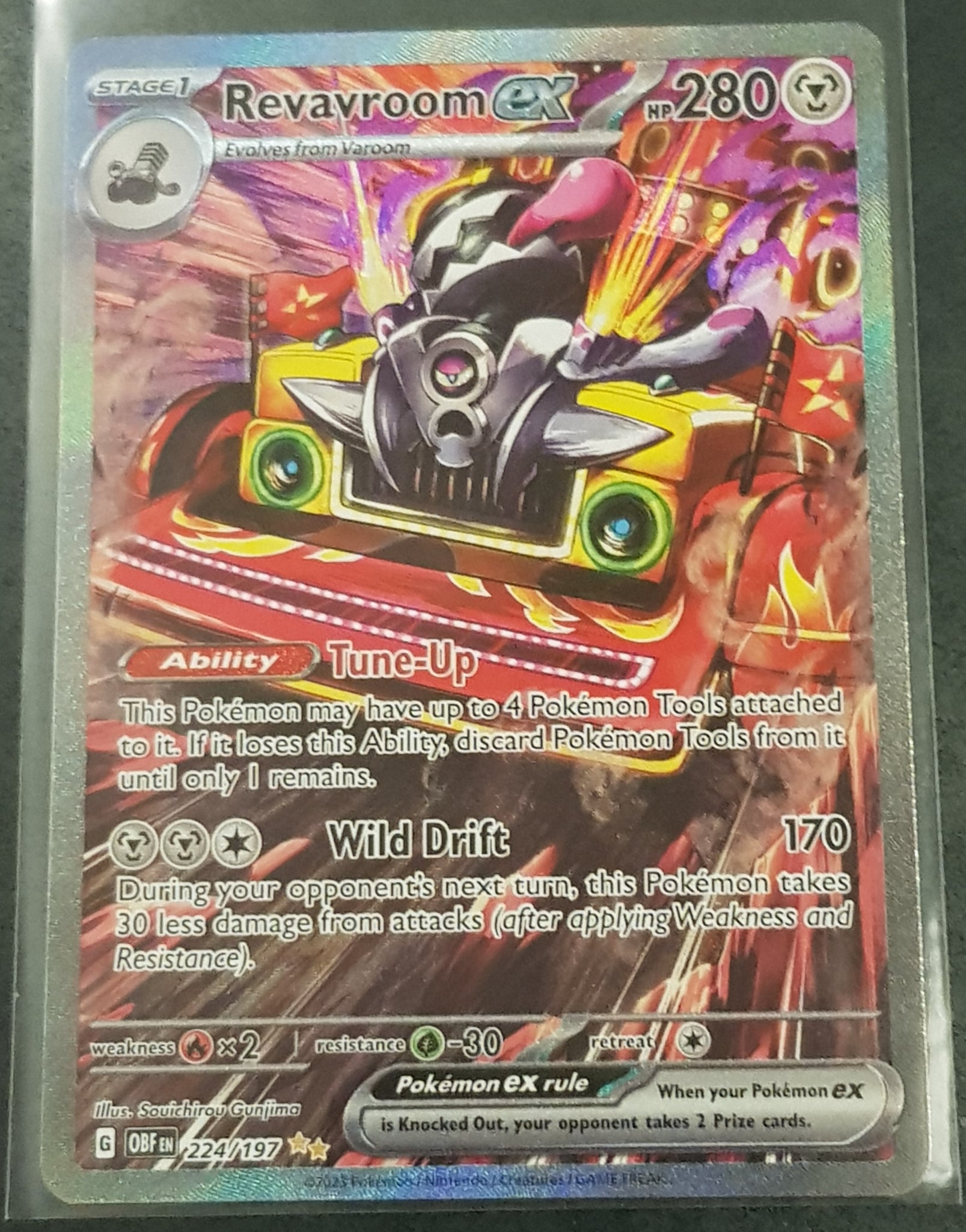 Pokemon Scarlet and Violet Obsidian Flames Revavroom Ex #224/197 Illus Rotterdam Comics Pokemon Scarlet and Violet Obsidian Flames Revavroom Ex #224/197 Illus Rotterdam Comics