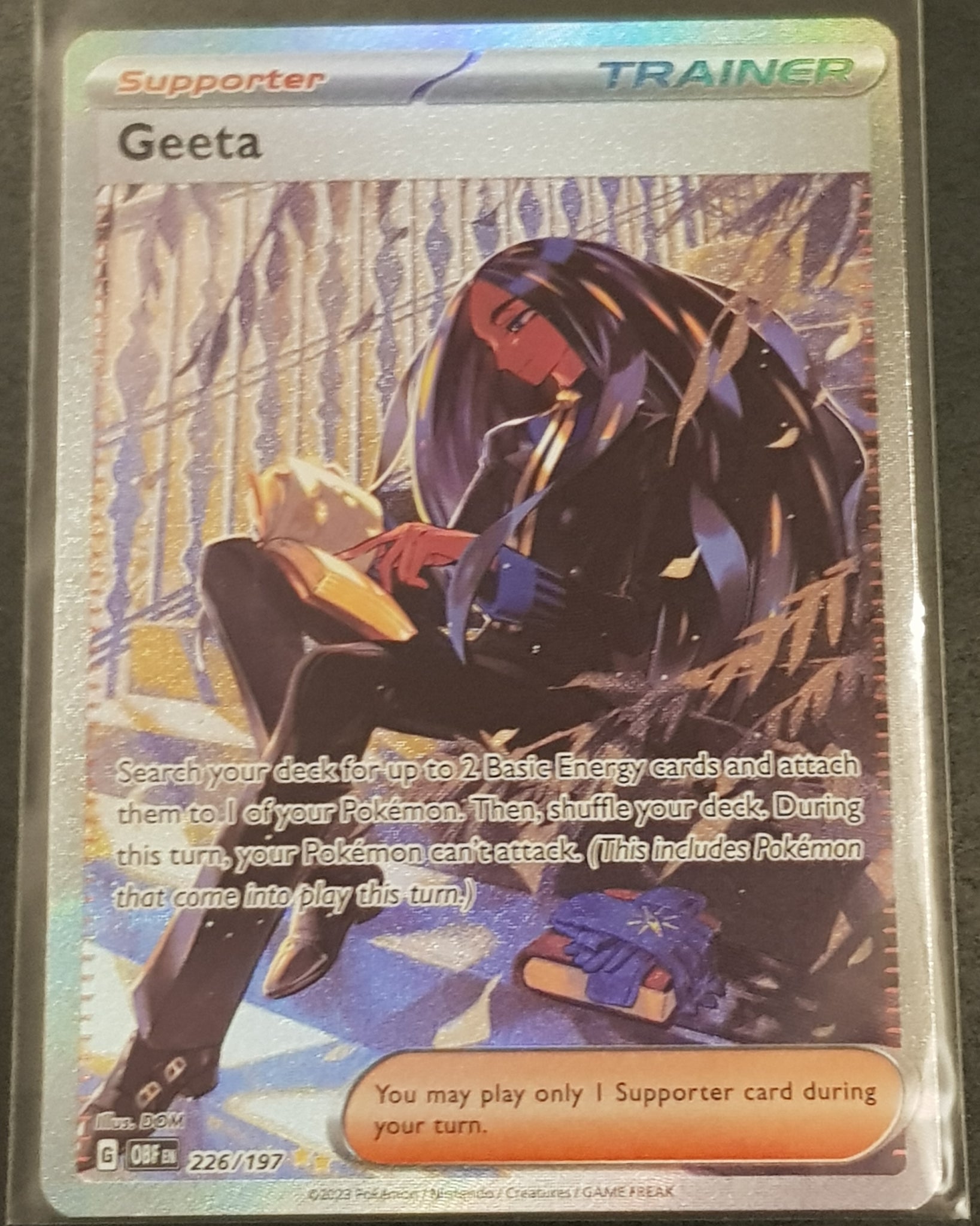 geeta pokemon card Pokemon Scarlet and Violet Obsidian Flames Geeta #226/197 Illustration – Rotterdam Comics