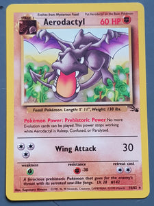 Pokemon Fossil Aerodactyl #16/62 Non- Holo Trading Card Rotterdam Comics Pokemon Fossil Aerodactyl #16/62 Non- Holo Trading Card Rotterdam Comics
