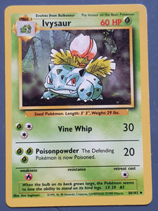 Pokemon Base Ivysaur #30/102 Trading Card