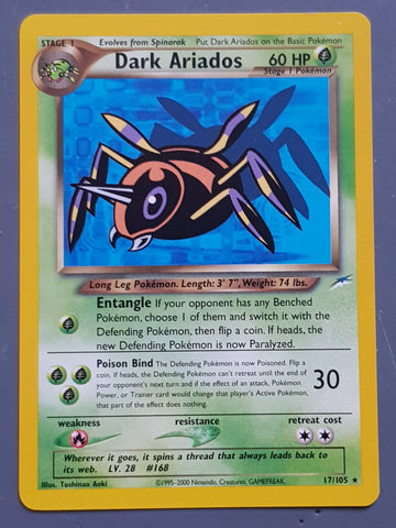 Pokemon Neo Destiny Dark Ariados #17/105 Non-Holo Trading Card