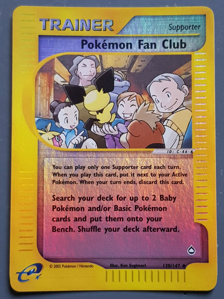Pokemon Aquapolis Pokemon Fan Club #130/147 Reverse-Holo Trading Card