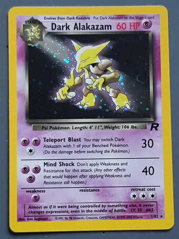 Error/Miscut Radiant Alakazam Pokemon Silver Tempest for Sale in