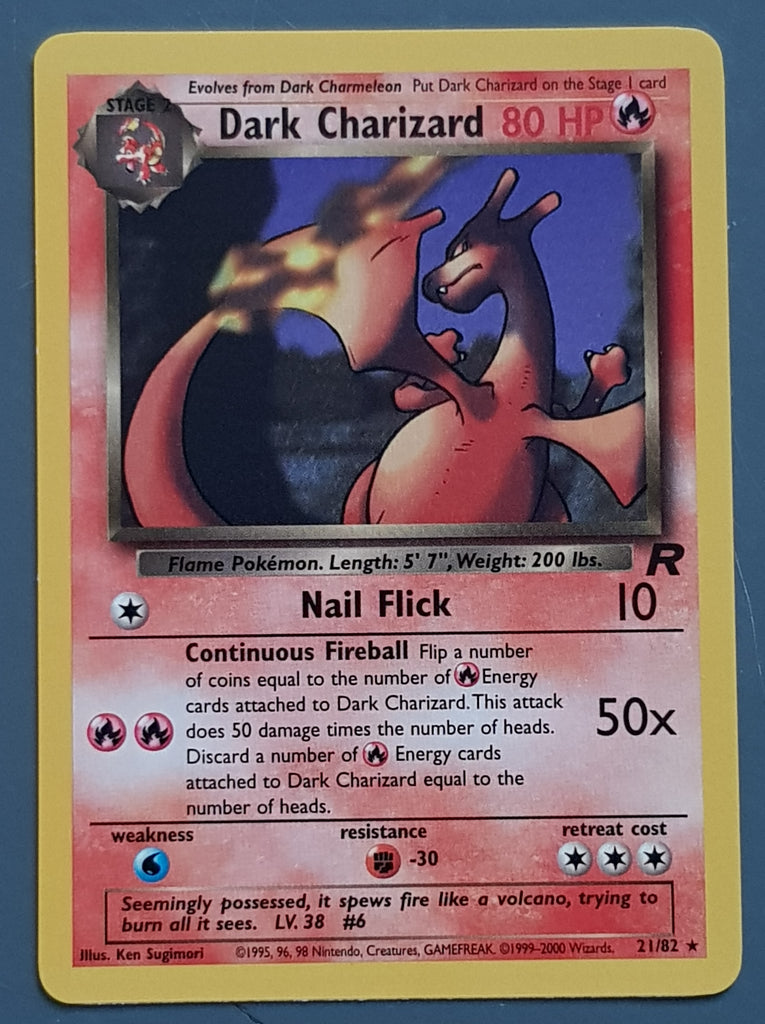 Pokemon Team Rocket Dark Charizard #21/82 Non-Holo Trading Card Rotterdam Comics Pokemon Team Rocket Dark Charizard #21/82 Non-Holo Trading Card Rotterdam Comics