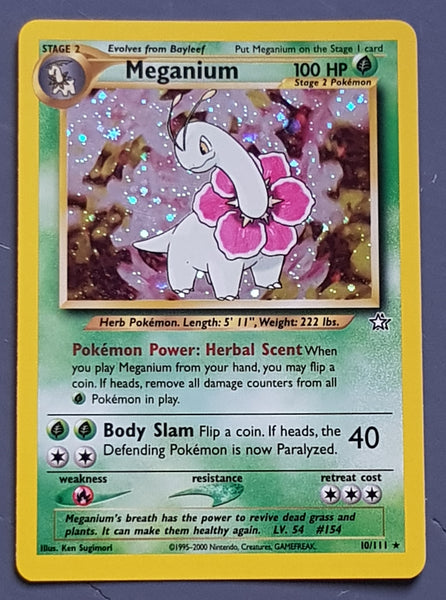 Pokemon Neo Genesis Meganium #10/111 Holo Trading Card