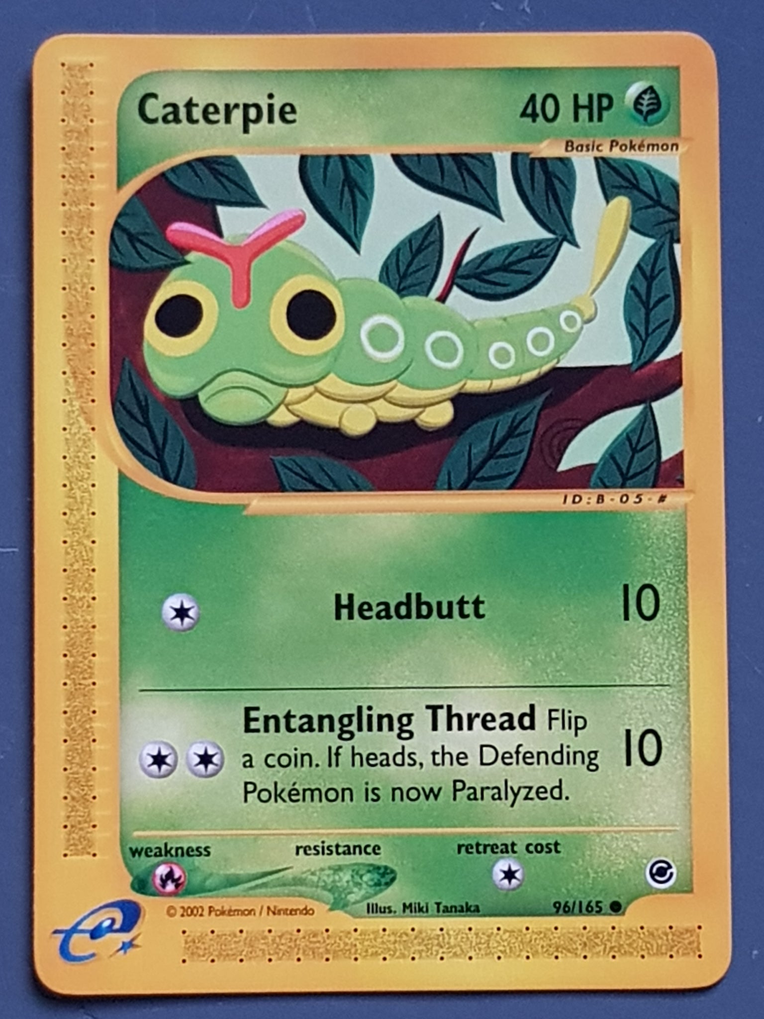caterpie pokemon card Pokemon Expedition Caterpie #96/165 Trading Card – Rotterdam Comics