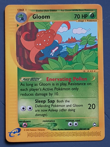 Pokemon Aquapolis Gloom #49/147 Trading Card