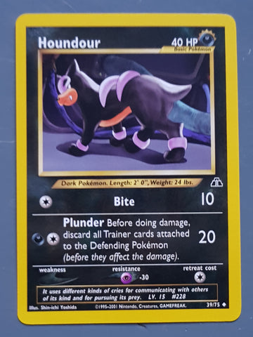 Pokemon Neo Discovery Houndour #39/75 Trading Card