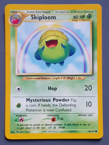 Pokemon Neo Revelation Skiploom #52/75 Trading Card