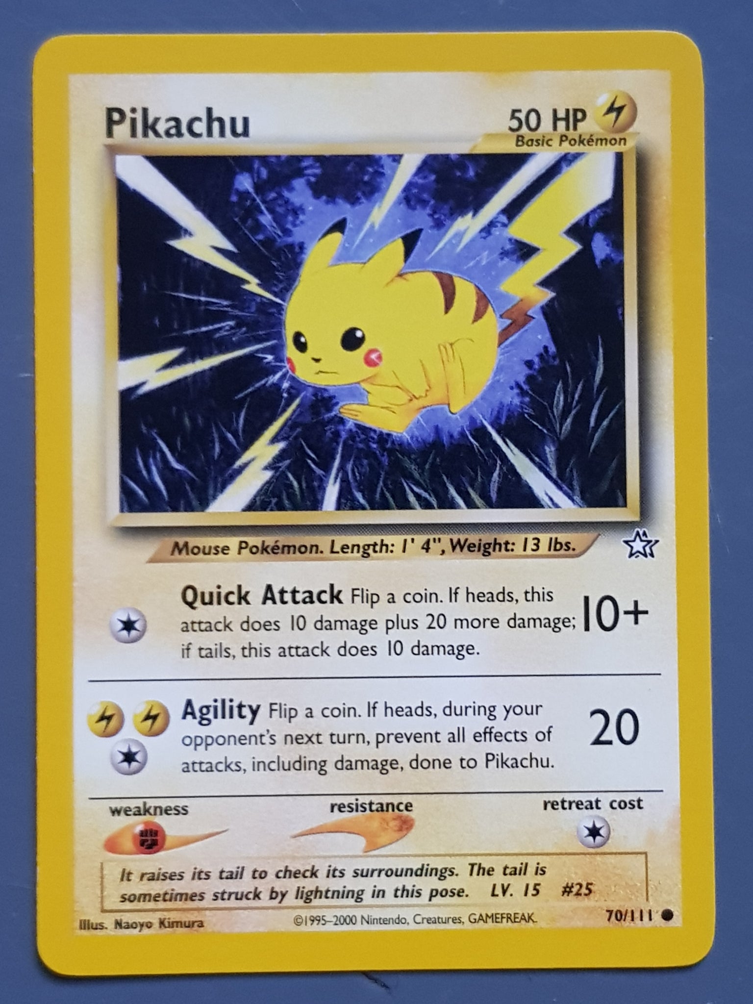 Pokemon Neo Genesis Pikachu #70/111 Trading Card