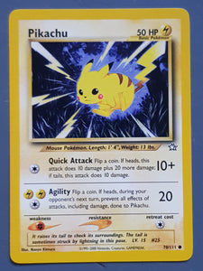 Pokemon Neo Genesis Pikachu #70/111 Trading Card