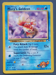 Pokemon Gym Heroes Misty's Goldeen #85/132 Trading Card