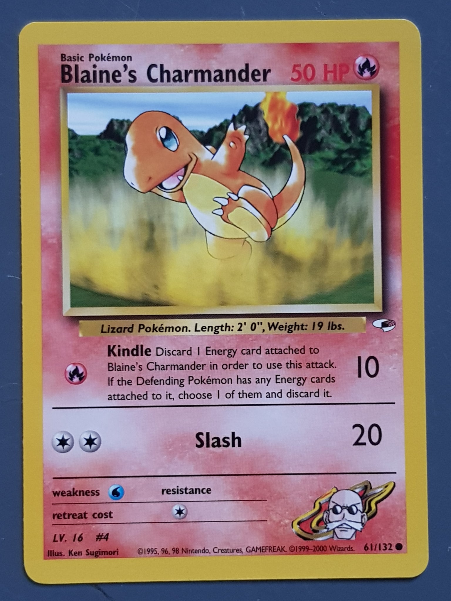Pokemon Gym Heroes Blaine's Charmander #61/132 Trading Card
