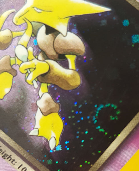 Pokemon Team Rocket Dark Alakazam #1/82 Holo Trading Card (Swirl)
