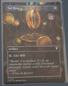 Magic the Gathering Commander Masters Sol Ring #703 (Extended Art) Trading Card