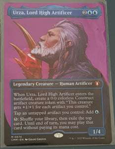 Magic the Gathering Commander Masters Urza Lord High Artificer #674 (Extended Art) Trading Card