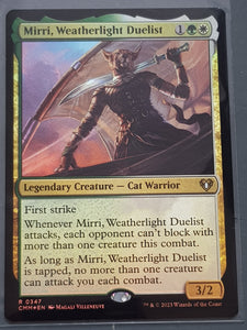 Magic the Gathering Commander Masters Mirri Weatherlight Duelist #347 Foil Trading Card