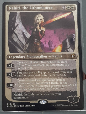 Magic the Gathering Commander Masters Nahiri the Lithomancer #467 Etched Foil Trading Card