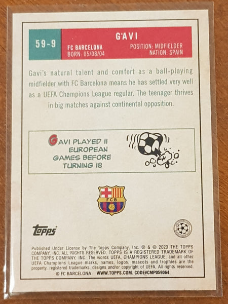 2022-23 Topps UEFA Club Competitions 1959 Gavi #59-9 Trading Card