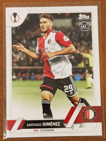 2022-23 Topps UEFA Club Competitions Santiago Gimenez #153 Rookie Card
