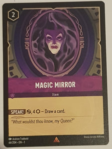 Disney Lorcana the First Chapter Magic Mirror #66/204 Rare Trading Card