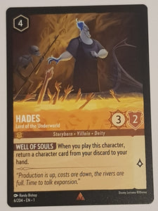 Disney Lorcana the First Chapter Hades Lord of the Underworld #6/204 R Rotterdam Comics Disney Lorcana the First Chapter Hades Lord of the Underworld #6/204 R Rotterdam Comics