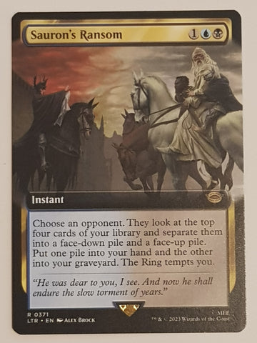 Magic the Gathering Lord of the Rings Sauron's Ransom LTR #371 (Extended Art) Trading Card