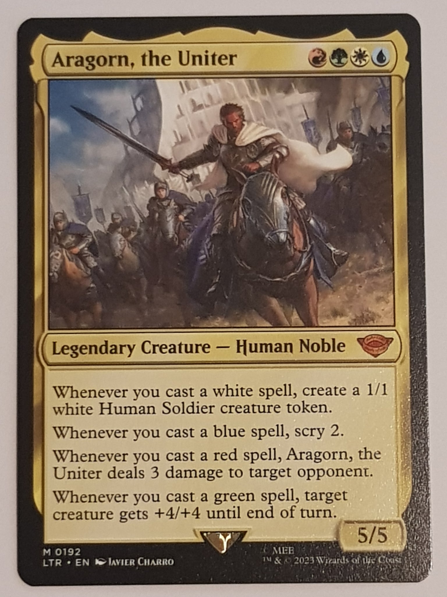 Magic the Gathering Lord of the Rings Aragorn the Uniter LTR #192 Trad Rotterdam Comics Magic the Gathering Lord of the Rings Aragorn the Uniter LTR #192 Trad Rotterdam Comics