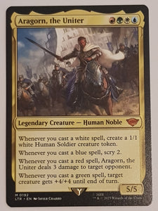 Magic the Gathering Lord of the Rings Aragorn the Uniter LTR #192 Trad Rotterdam Comics Magic the Gathering Lord of the Rings Aragorn the Uniter LTR #192 Trad Rotterdam Comics