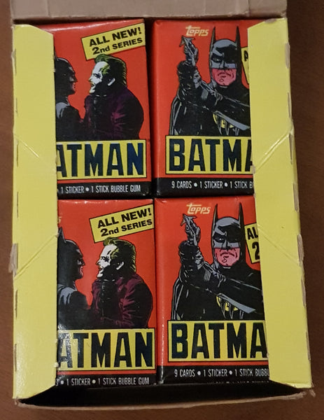 1989 Topps Batman Series 2 Movie Trading Cards Sealed Wax Pack